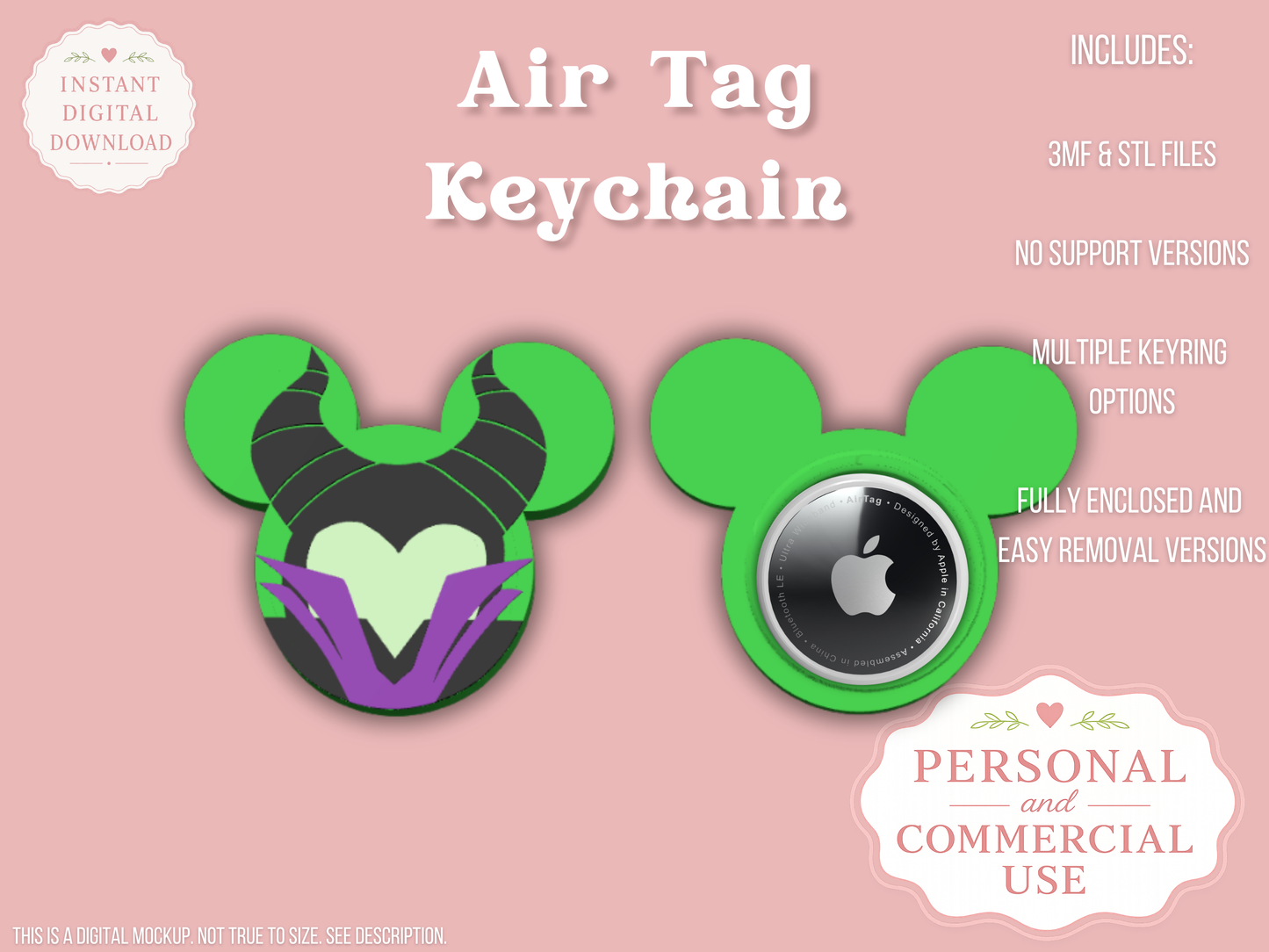 Disney Villian Air Tag Holder