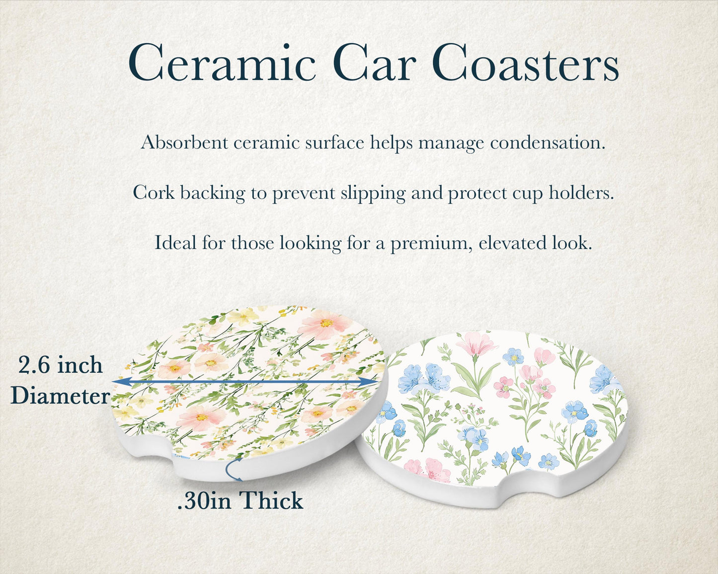 Car Accessories | Front License Plate, License Plate Frame, and Car Coasters | Brook Trout Mountain Scene