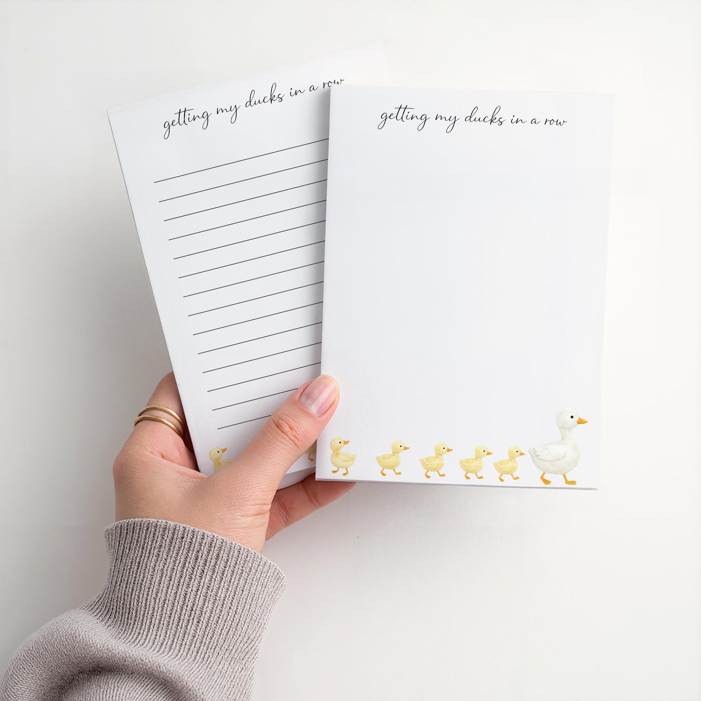 Duck Themed Notepad | Ducks in a Row | Mother's Day Gift Idea