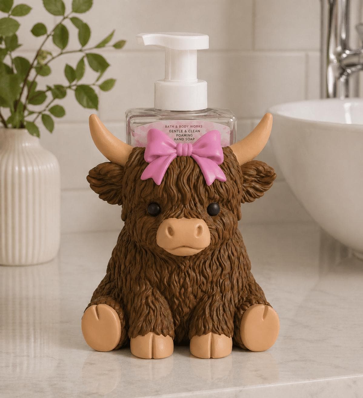 Highland Cow Soap Bottle Holder BBW 3D Printer file | STL 3MF | Commercial Use | Multi-Color 3MF | STL File