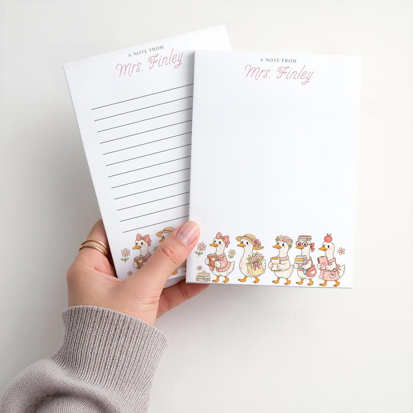 Personalized Teacher Notepad | Teacher Goose | Teacher Appreciation Gift