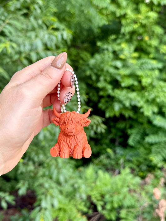 Highland Cow Keychain 3D Printer File | STL | Commercial Use