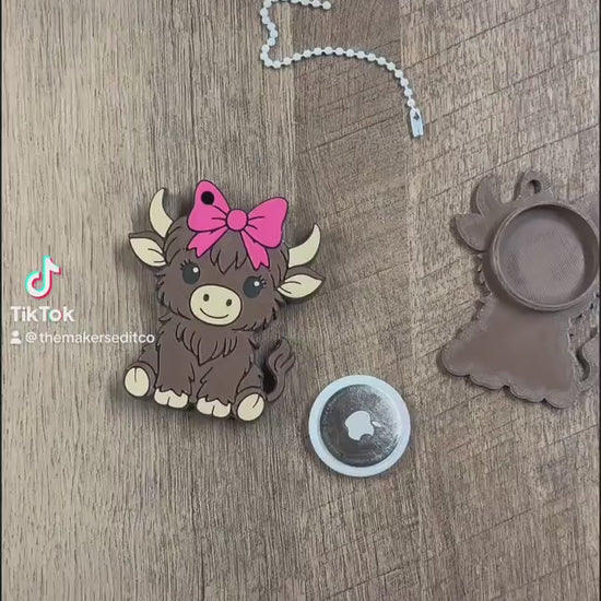 AirTag Holder Keychain | Bass Fish | STL 3MF